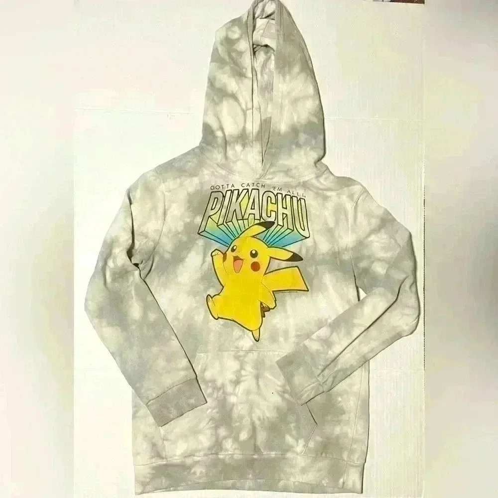 Pokémon Pikachu Gotta Catch 'Em All Youth S 14/16 Pullover Hoodie‎ streetwear